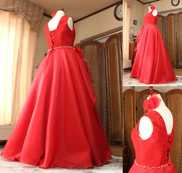 シルエット ドレス姿