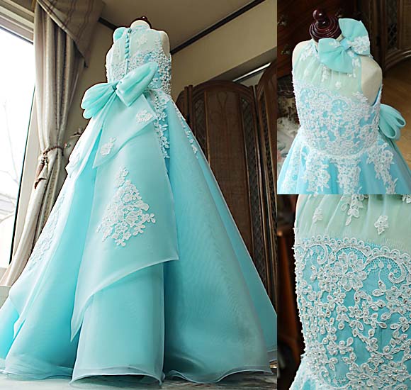 コンクールドレス フレアAラインスカート