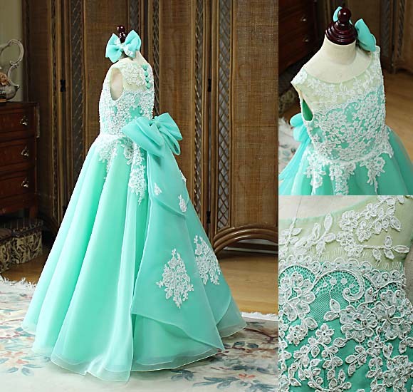 ピアノのコンクールドレス フレアAラインスカート オーダーメイド