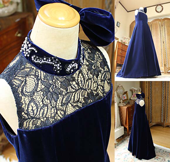 上半身デザイン スタンドカラー レース