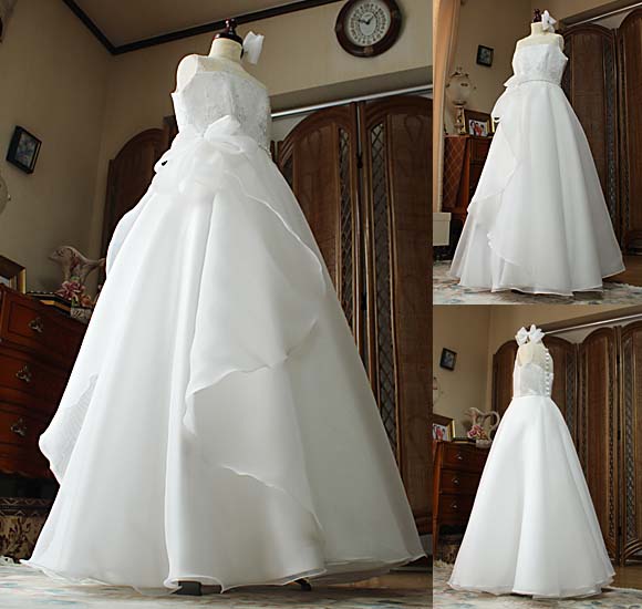 アシンメトリー Aライン ドレス