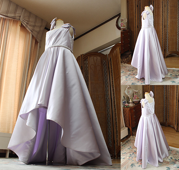 フレア Aライン フィッシュテール ロングドレス