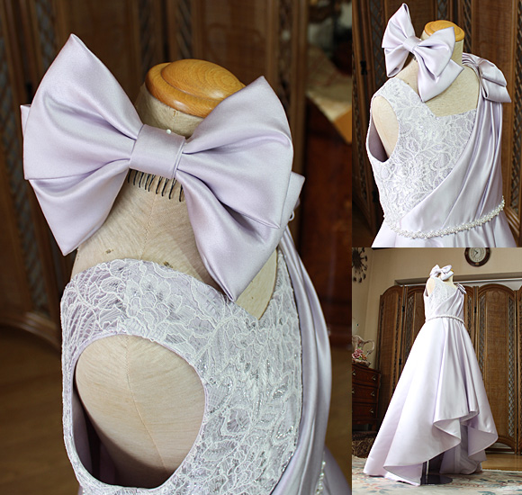 リボン 髪飾り ヘッドドレス ドレスのトップス シルエット