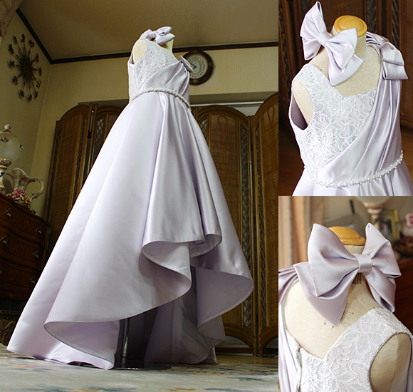 フィッシュテール ドレス アシンメトリーデザイン